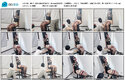 【缚心室】健身女教练的初体验，Air chair超强束缚。完美腰臀比，郊狼+炮机+AV棒安排...