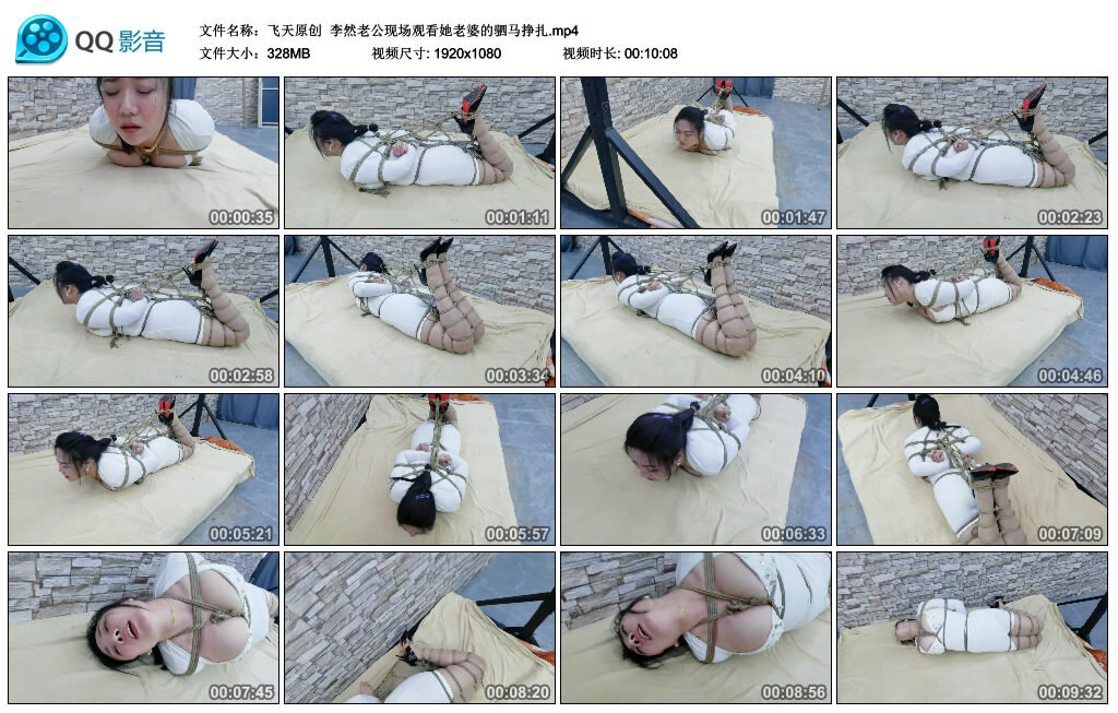 【飞天原创】李然老公现场观看她老婆的驷马挣扎