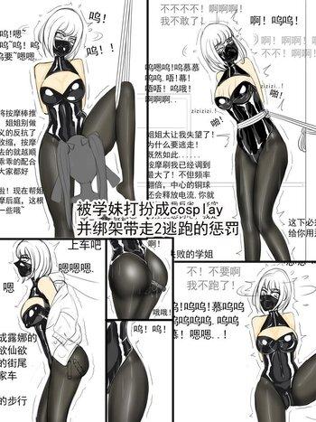 【夜匠】《被学妹打扮成cosplay并绑架带走2逃跑的惩罚》