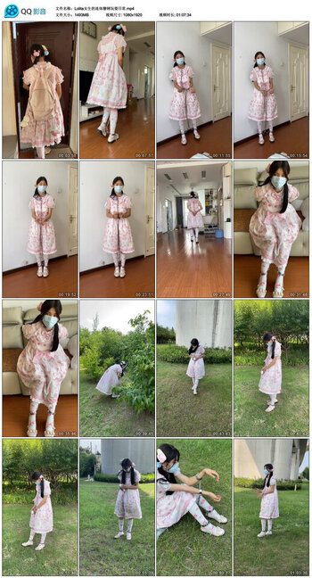 Lolita女生的连体镣铐玩耍日常