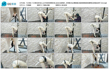 【飞天原创】 今天要玩爽艺仙儿,反手拘束架禁锢夹乳,电动自动股绳折...