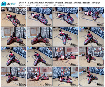 【缚心室】蛇纹黑丝女学生驷马紧缚，啵啵贝秒C神器，长时间GC折磨，爽到满地打滚，全...