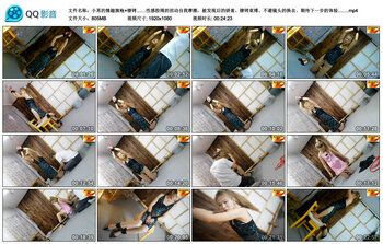 【小苒的情趣旗袍】镣铐……性感股绳的扭动自我摩擦，被发现后的娇羞、镣铐束缚、不避镜