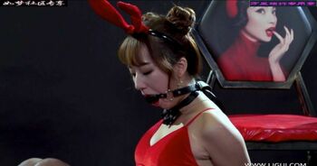 丽柜美束 红莲截 汐汐口球皮铐