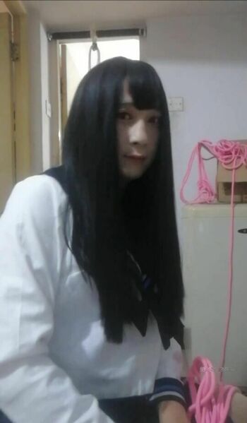 伪娘水手服+白丝和风浴衣自缚