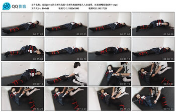 定拍jk少女的自缚大危机~自缚失败被神秘人入室迷晕，丝袜堵嘴狠狠tj榨汁