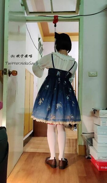 [坎喵]Lolita白丝后手定时自缚