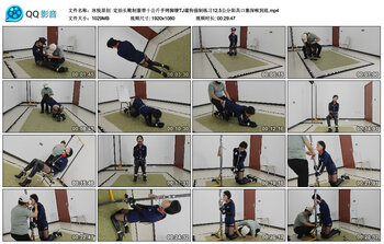 【冰悦原创】定拍长靴制服带十公斤手铐脚镣TJ遛狗强制练习12.5公分阳具口塞深喉到底