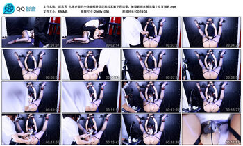 【面具男】人美声甜的小伪娘模特花花拍写真被下药迷晕，被摄影锁在展示墙上反复调教