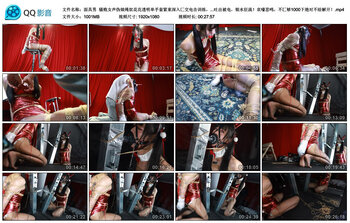 【面具男】骚贱女声伪娘绳奴花花透明单手套紧束深入匚交电击训练，强制吞吐，吐出被...