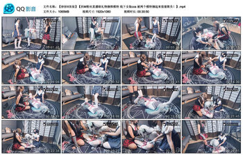 【【妙妙X依依】【抖M粉丝直播刷礼物捆绑模特】线下女装cos 被两个模特捆起来狠狠欺负！】