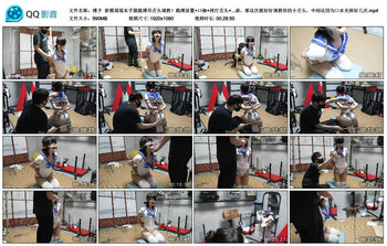 【缚予】新模瑶瑶水手服跪缚吊舌头调教