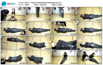 【悦感日记】小美体验真空睡袋胶带强制窒X训练震动超真实窒X