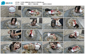 【飞天原创】新模特语涵口球加压舌口环驷马挣扎